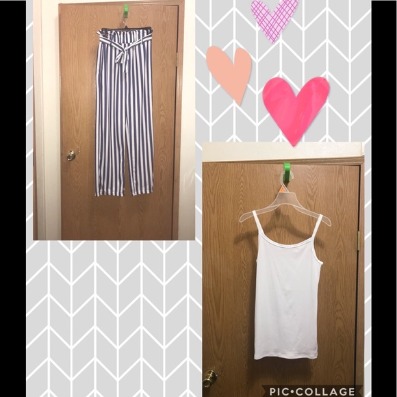 Sale ❤️👍❤️Striped  🤩Pant set size med - Picture 2 of 10